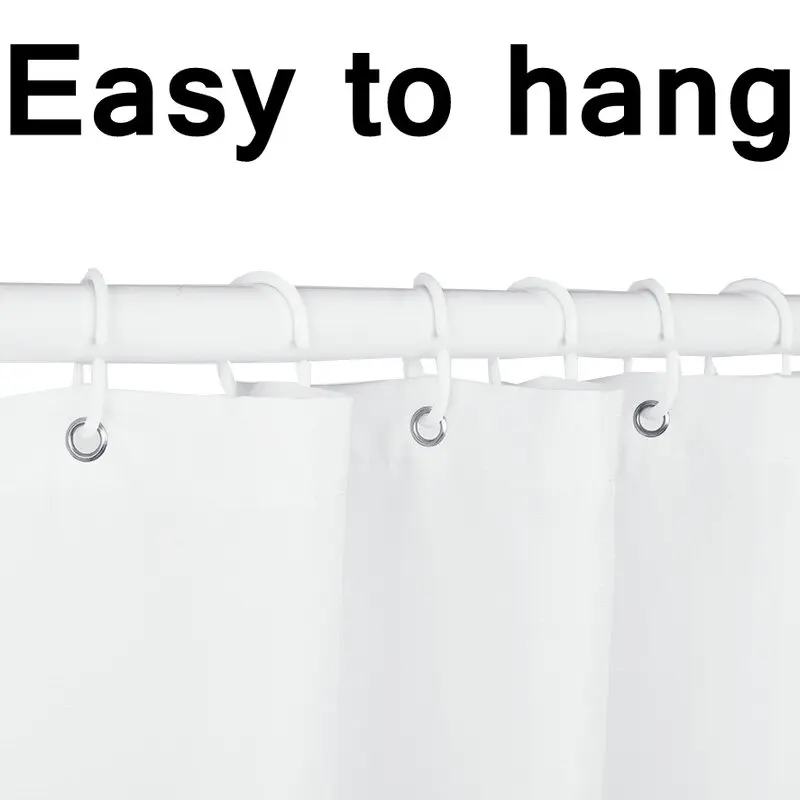 Креативная декоративная занавеска для душа с деревьями синяя Акварельная