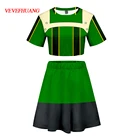 VEVEFHUANG Косплей животные моя геройская Академия боkuno Hero Академия Asui Tsuyu Косплей костюмы бедра юбка Девушка Летняя школьная форма