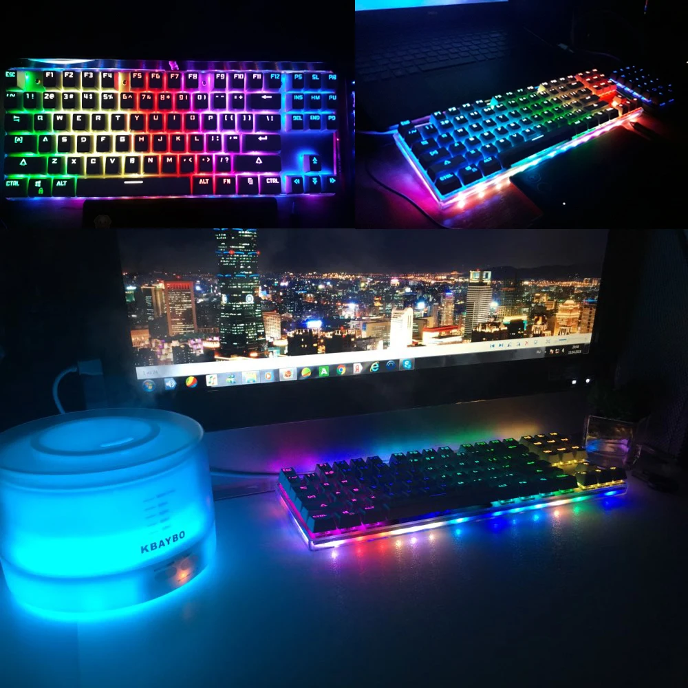 Motospeed K87S Проводная Механическая клавиатура 87 клавиш RGB подсветка с V30 проводной светодиодный комплект игровой мыши с подсветкой для ПК ноутбука
