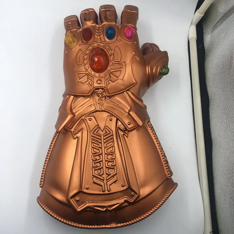Светодиодный светильник Thanos Gauntlet Косплей светодиодный перчатки ПВХ игрушки для детей и взрослых подарок костюм реквизит