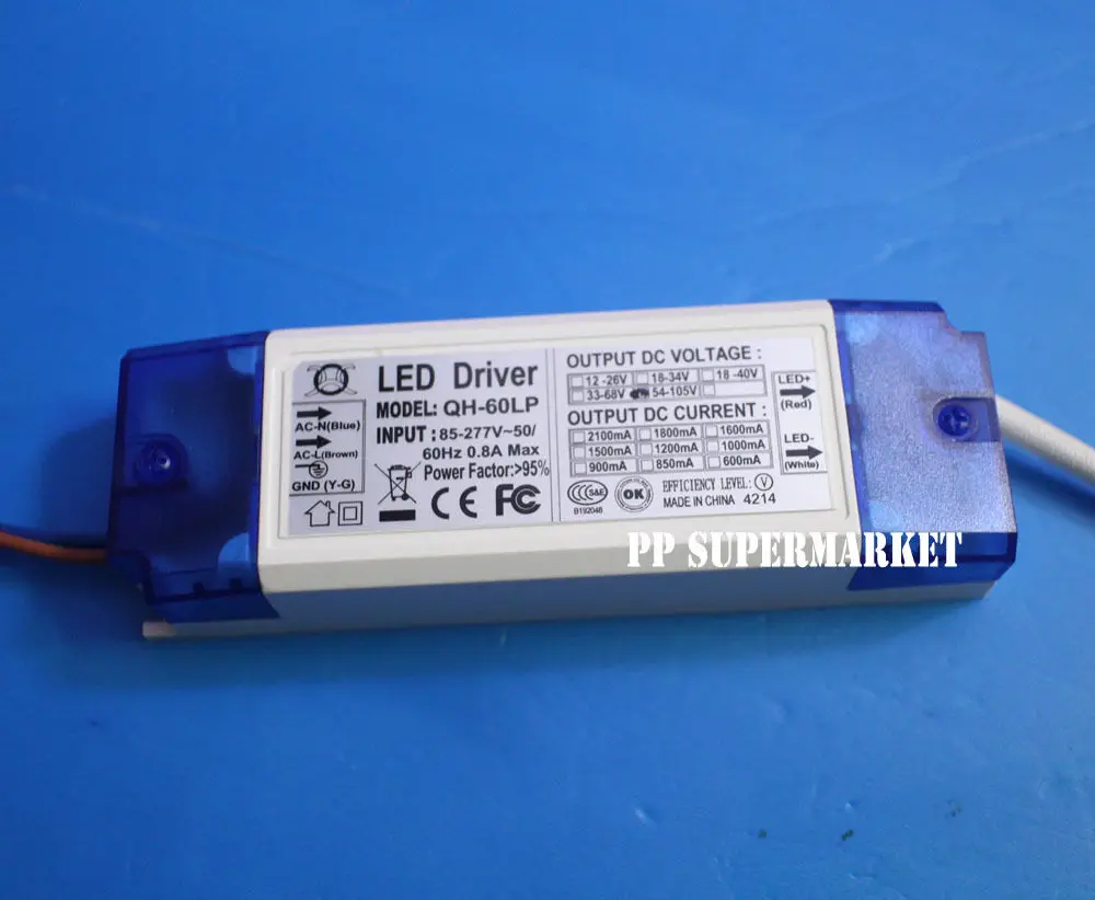18 30x3W Светодиодный драйвер питания 600mA 85 277v для шт 30 3 Вт высокой мощности