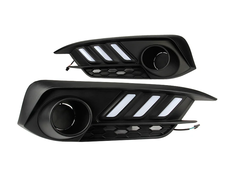 OKEEN 2x автомобильный Стайлинг DRL комплект для Honda Civic 10th дневные ходовые огни поворотное реле дневного света с отверстием для противотуманных фар