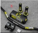 B black 1 1/" Руль для PRO конические колодки коническая ручка с ЧПУ зажим для руля Жир Бар 1-1/8" велосипед ямы мотокросса - Цвет: B black
