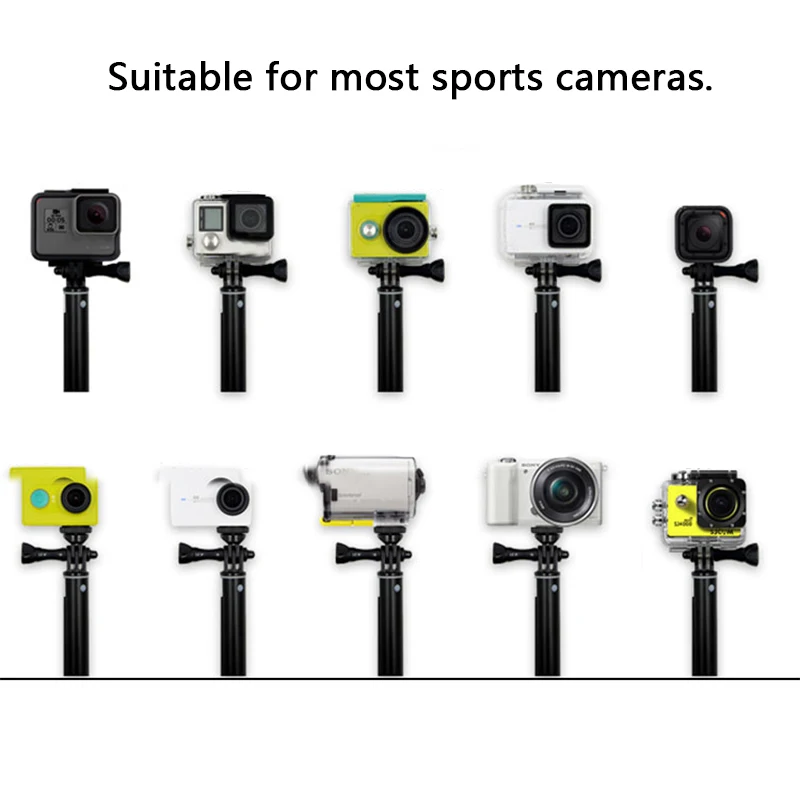 Ручной монопод для селфи GoPro HERO 7 6 5 4 3 session xiaomi yi 4k SJCAM sj4000 sj5000x EKEN Go pro Аксессуары