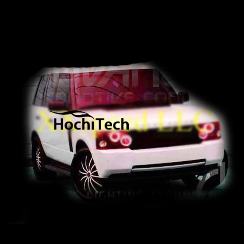 Для Ленд Ровер Range rover HSE 2003-2009 RGB светодиодный Фар Halo ангел демон глаза кольца |