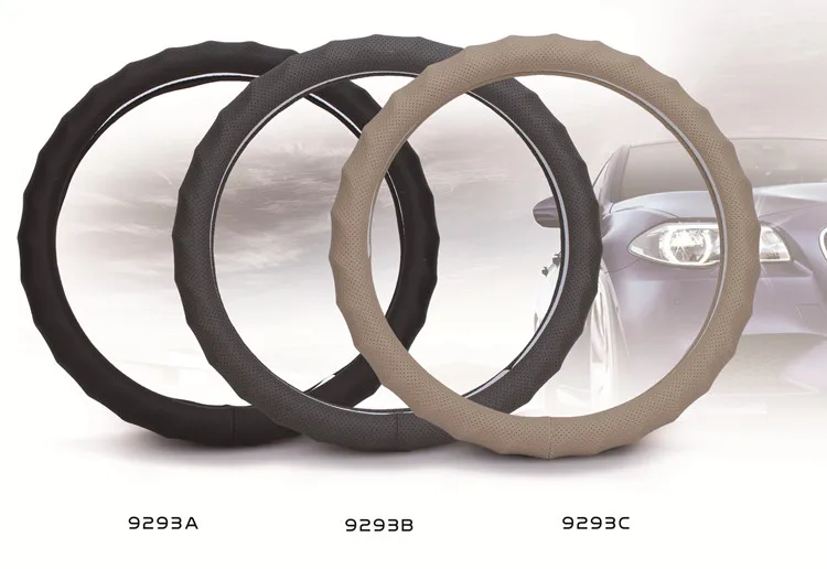 Кожаная Нескользящая накладка на руль всесезонный Универсальный Автомобильный