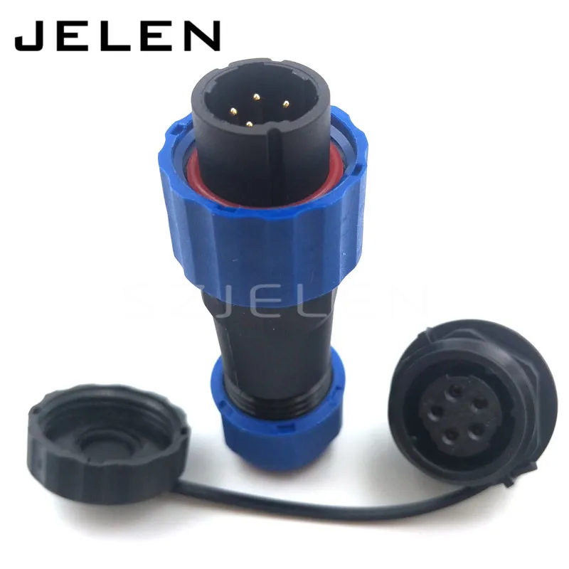 SD16 5 контактный Открытый водонепроницаемый разъем вилки и розетки размер