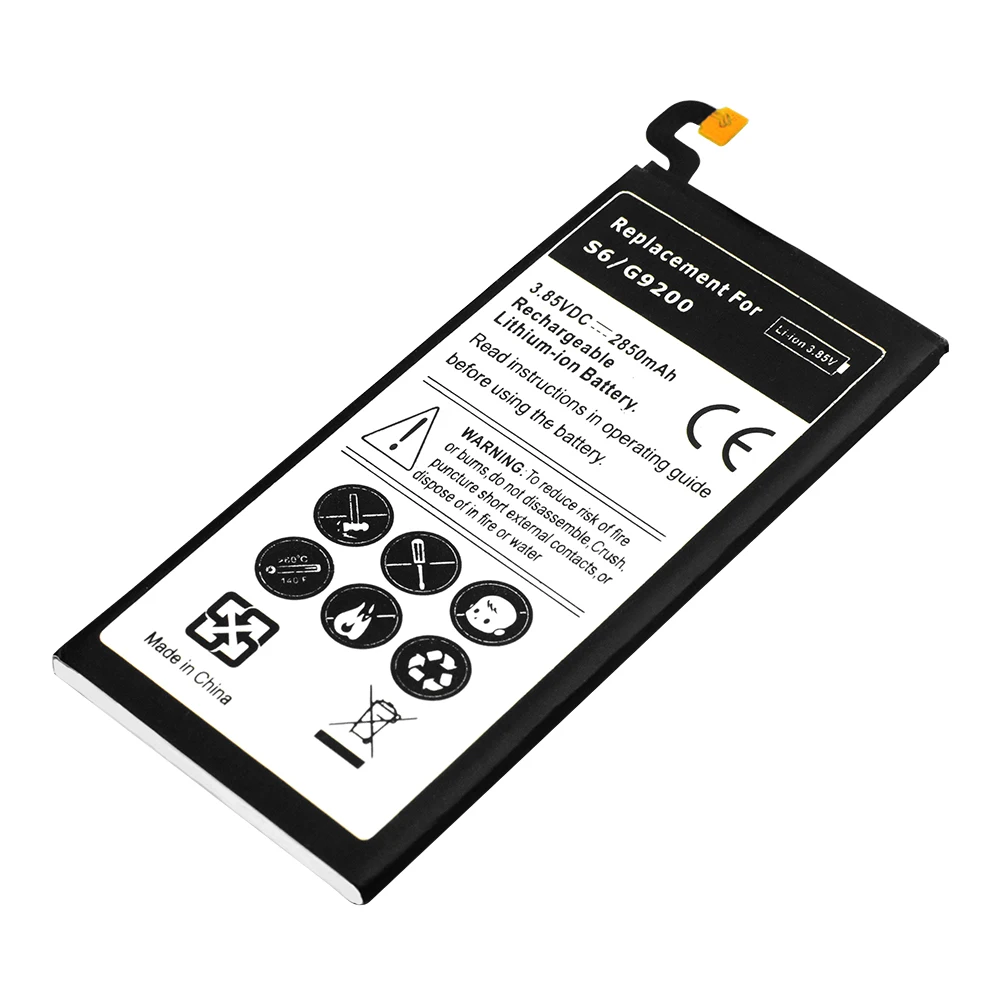 Аккумулятор для смартфона Samsung Galaxy S6 G920 G9200 G920f G920i G920A G920P G920V G920S G920T емкость 2850
