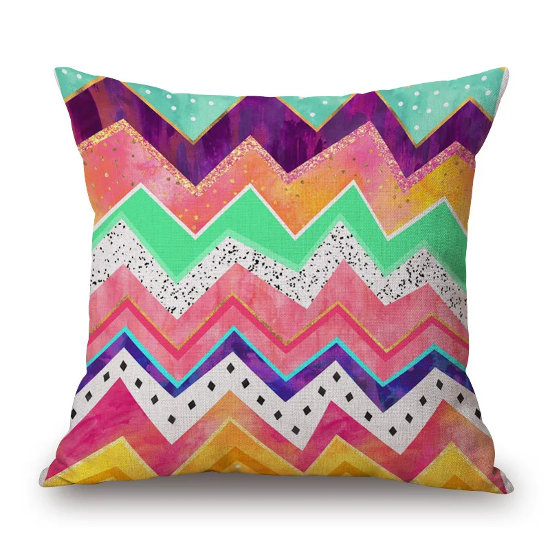 18 &quotЕвропейский Простой цветной окрашенный хлопковый льняной геометрический