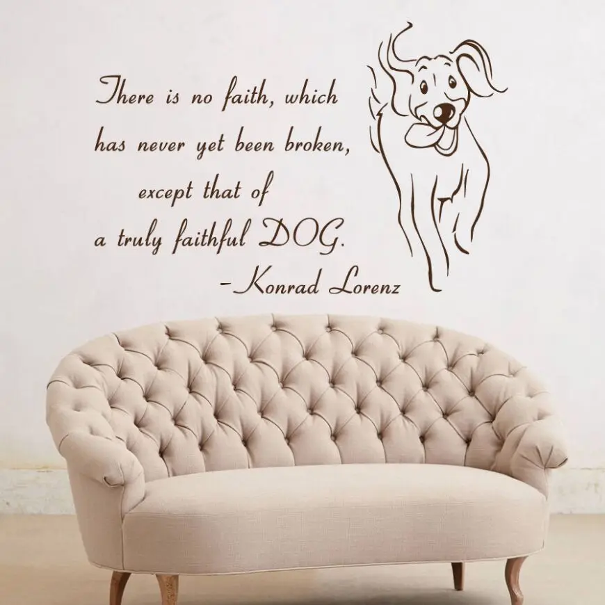 

Quote Dog Wall Decals Pet Shop Decor Removable Vinyl Wall Decal Pets Shop Wall Sticker Dogs Saying Window Vinyl Mural AY1809