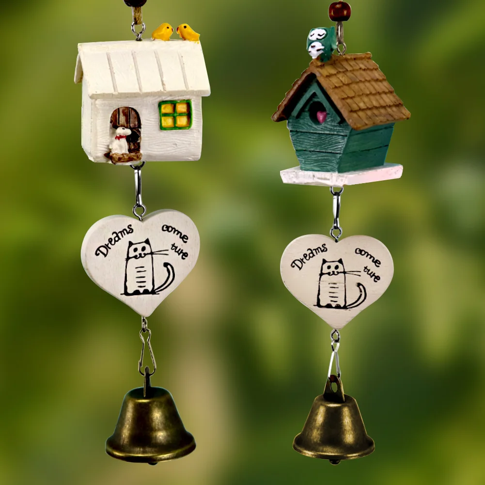 40 # креативный смоляный колокольчик с птицей медный Колокольчик для украшения