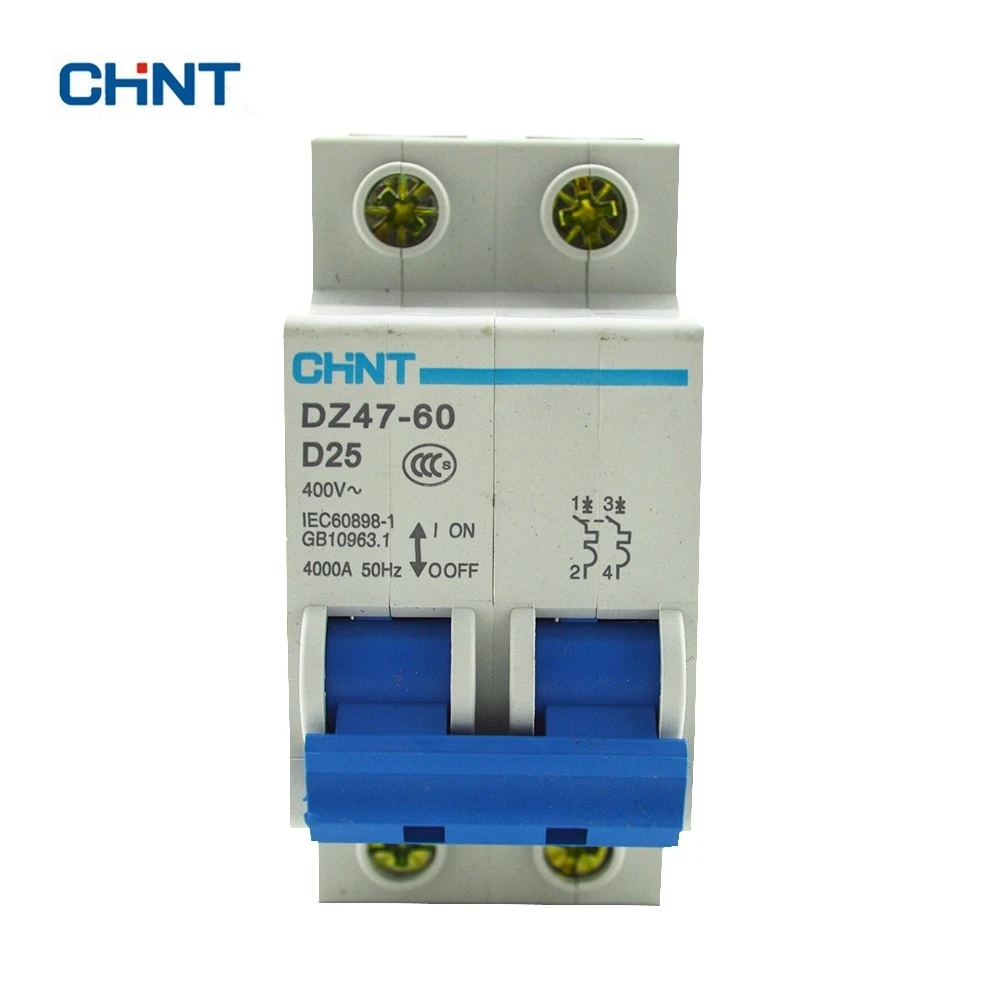 Чинт Dz47 60 мини выключатель DZ47 2 P D25|circuit breaker|mini circuit breakermini breaker |