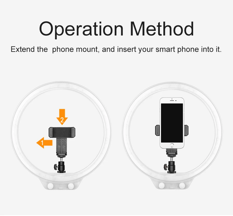 Фото селфи кольцо света с регулируемой яркостью LED Видео Студия Свет для камеры