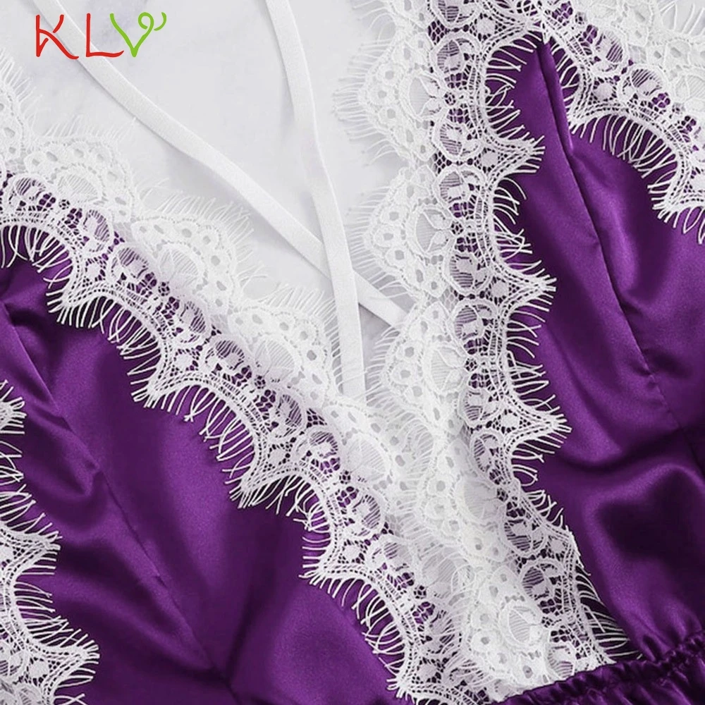 Женское сексуальное нижнее белье шелковое ночное с треугольным вырезом и