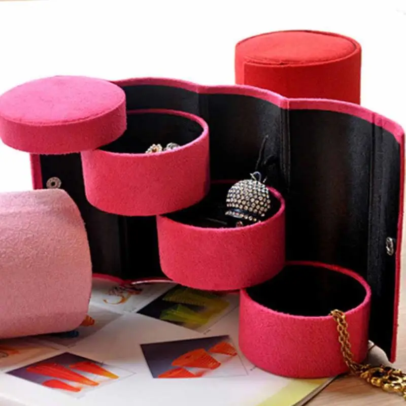 Лидер продаж чехол для ювелирных изделий стильный ретро дорожный трехслойный