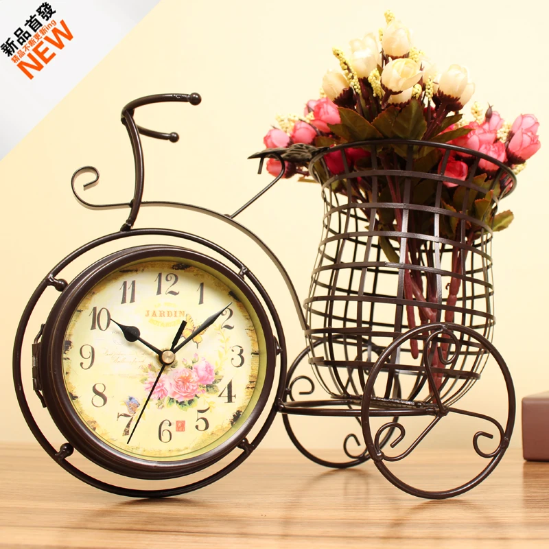 Часы железные велосипедные часы европейские украшения для сада