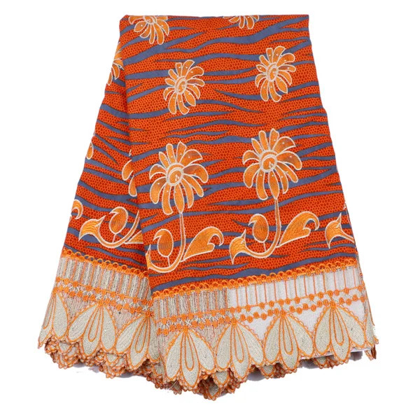 Высокое Качество Растворимые В Воде Кружева Нигерии Ткань воска Последние Ситец