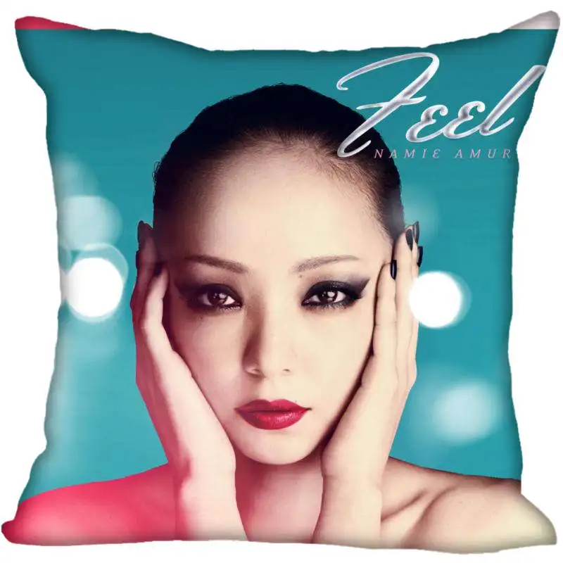 Индивидуальная квадратная наволочка Namie Amuro художественные картины мягкие 60x60 см наволочка на молнии 1 шт. Наволочка на заказ больше размеров - Цвет: 15