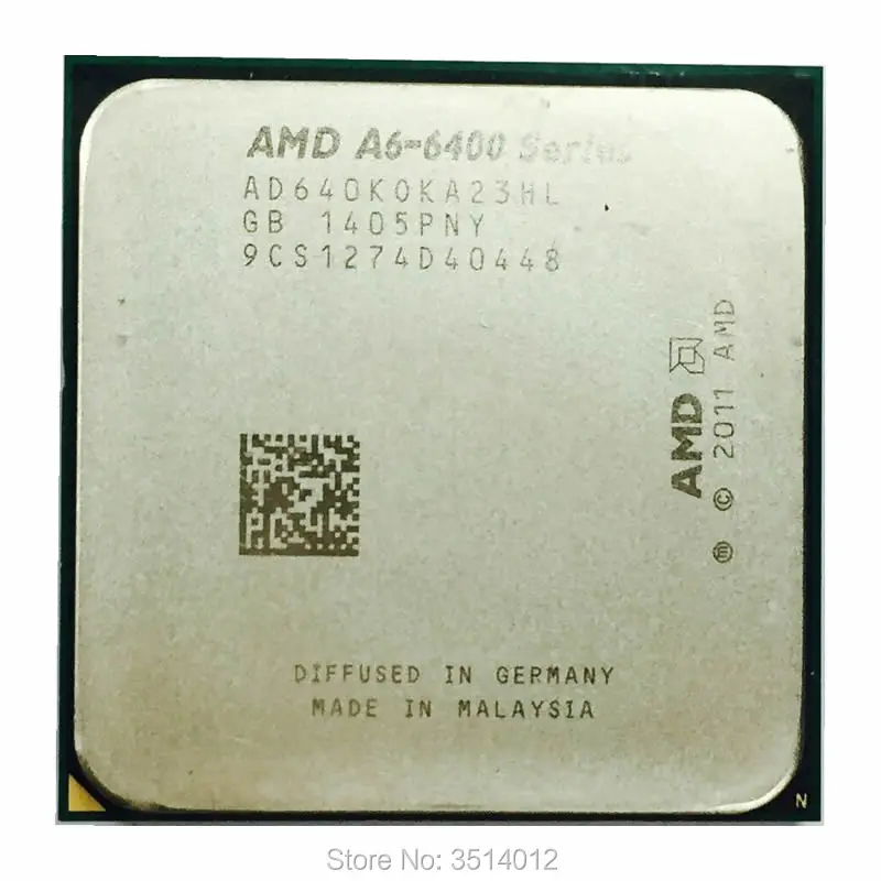 AMD A6-Series A6-6400K A6 6400 A6 6400K A6 6400B 3,9 г 65W двухъядерный Процессор процессор AD640KOKA23HL/AD640BOKA23HL гнездо FM2