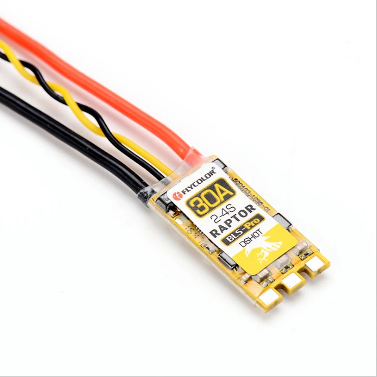 Yuenhoang 4PCS/lot Flycolor Raptor BLS Pro 30A BLheliS BB2 2-4S DShot600 ESC with Protective Cover for RC Racing Qquadcopter | Игрушки и