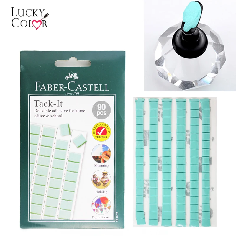 1 коробка светло голубой универсальная глина многоразовый клей накладные ногти