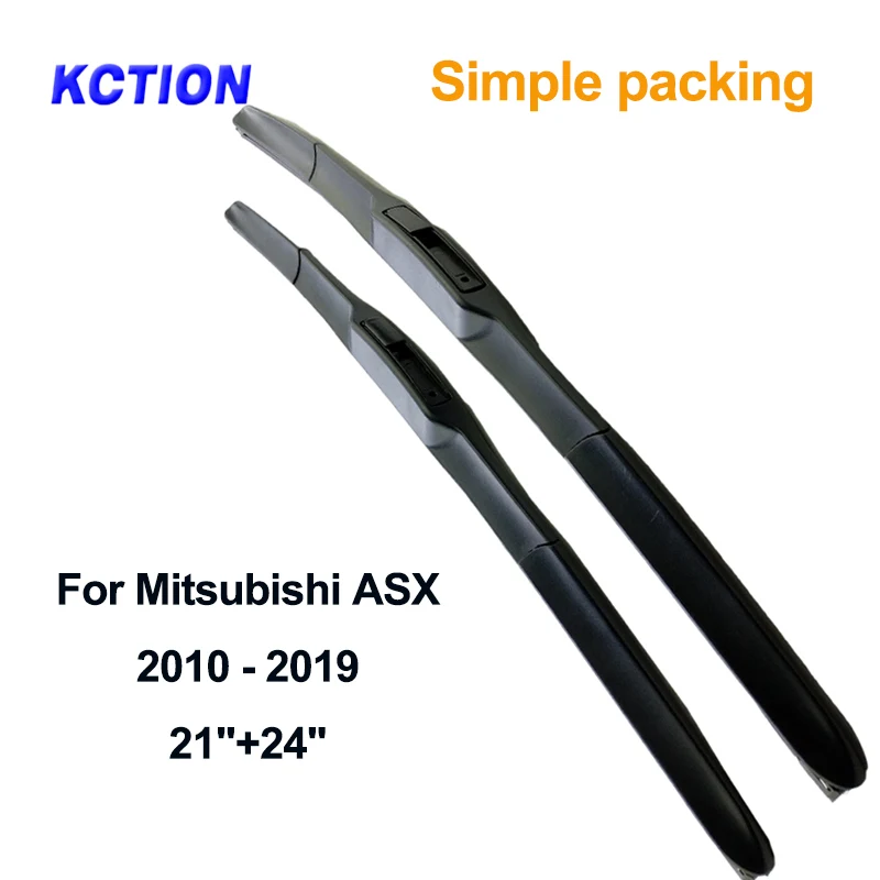 Windshield hybrid front wiper blade for Mitsubishi ASX windscreen rear natural rubber car accessories Fit U Hook Arm Model | Автомобили и