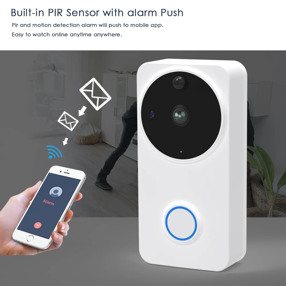 CTVMAN домофон Открытый HD видео Звонок Цифровой электронный дверной звонок с