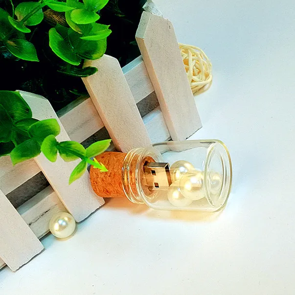 Новая мини Дрифт бутылка (пробка + стеклянная бутылка) usb 2 0 флэш карта памяти pen drive