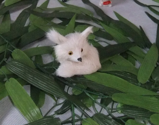 Искусственная лиса украшение дикие животные куклы маленькая маленький