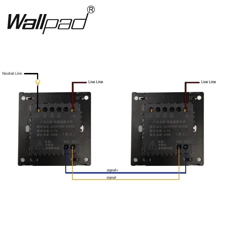 Новый 1 банд 2 сторонний Золотой светодиодный сенсорный экран настенный