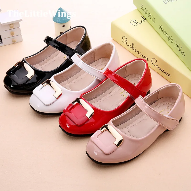 Модные осенние новые вечерние туфли для девочек; chaussure; туфли принцессы Liang Pi на плоской подошве; Детские свадебные туфли; школьные мягкие лоферы из искусственной кожи