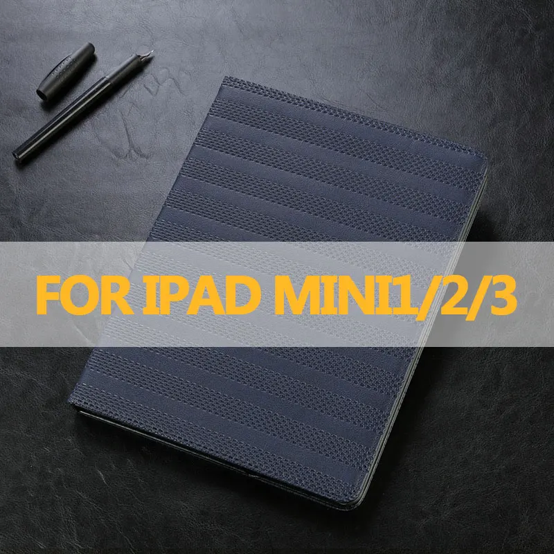 Роскошный чехол Asometech для Apple ipad air 12, Ретро Чехол-подставка из искусственной кожи для планшетов, чехол для ipad Mini 1234, сетчатый чехол-накладка - Цвет: For Mini 123