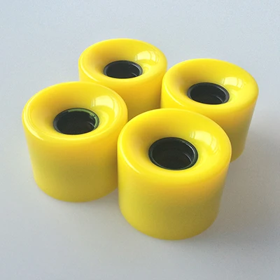 Yellow 1 комплект(4 шт.) пустая Pro 60X45 мм Pu Cruiser скейтборд колеса подходят Мини Длинные скейтборды - Цвет: Yellow