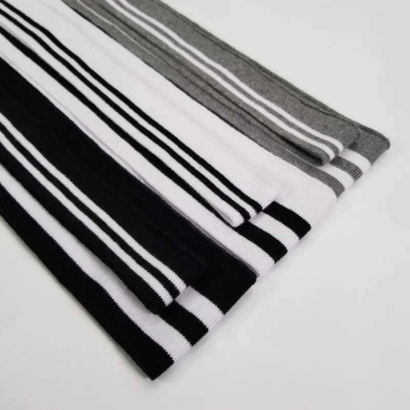 Хлопковая трикотажная полосатая ткань 2 шт./компл. серия полос эластичный
