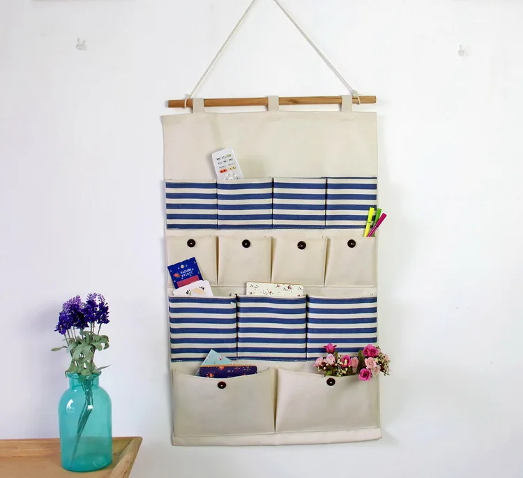 11 стилей в полоску горошек Цветочная стена ткань хлопок 13 карманов подвесной