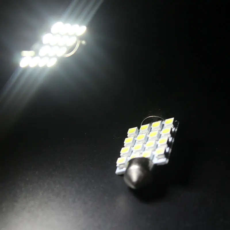 LaLeyenda 12 В гирлянда 36 мм 39 мм светодиодный C10W C5W 3SMD 6SMD 16 SMD 5050 лампочка автомобильный светильник номерного знака авто корпус интерьерные купольные лампы