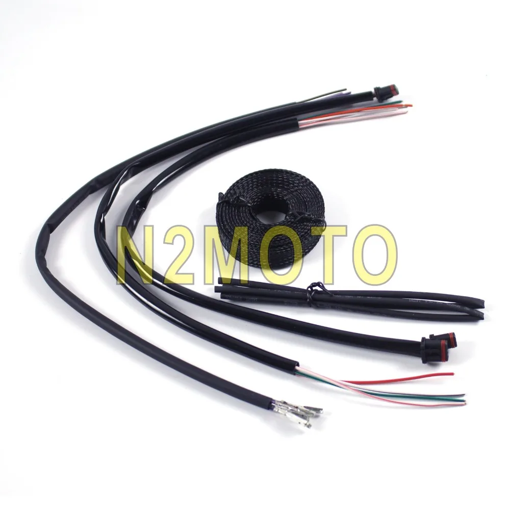 10 &quot 16&quot APE вешалка на руль провода твердость проводки расширения для Harley Touring FLHT