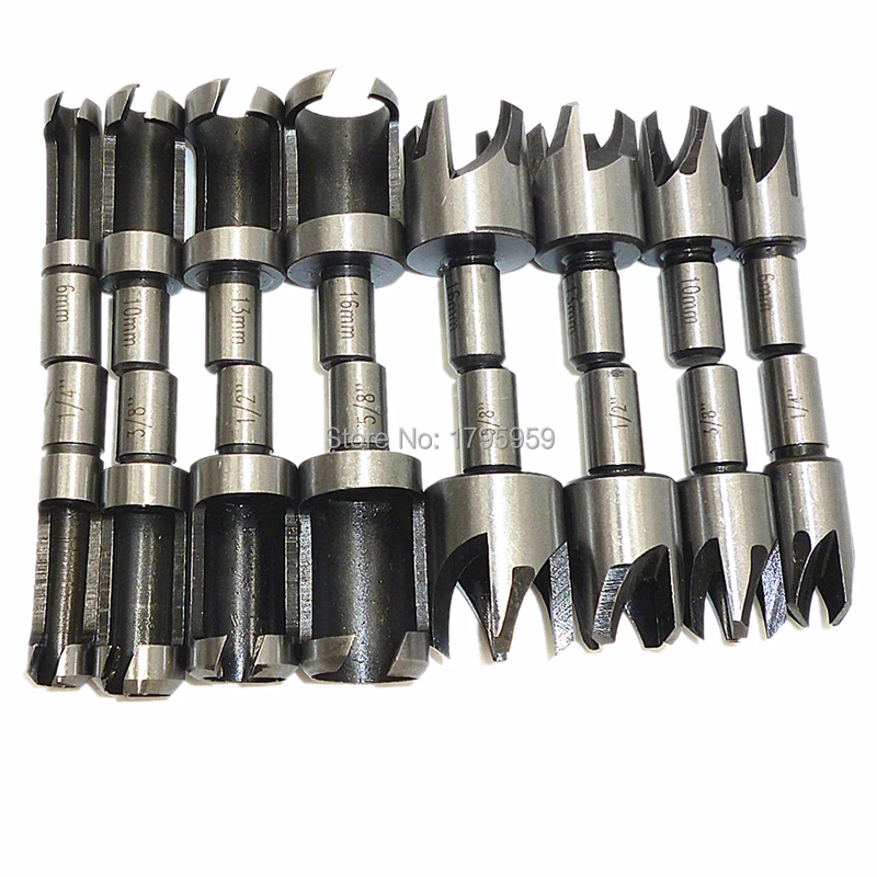 

16pcs Woodworking Drill Bits 5/8" 1/2" 3/8" 1/4" Carpentry Wood Drilling Cutting Dowel Maker Wood Plug Cutter 6mm 10mm 13mm 16mm