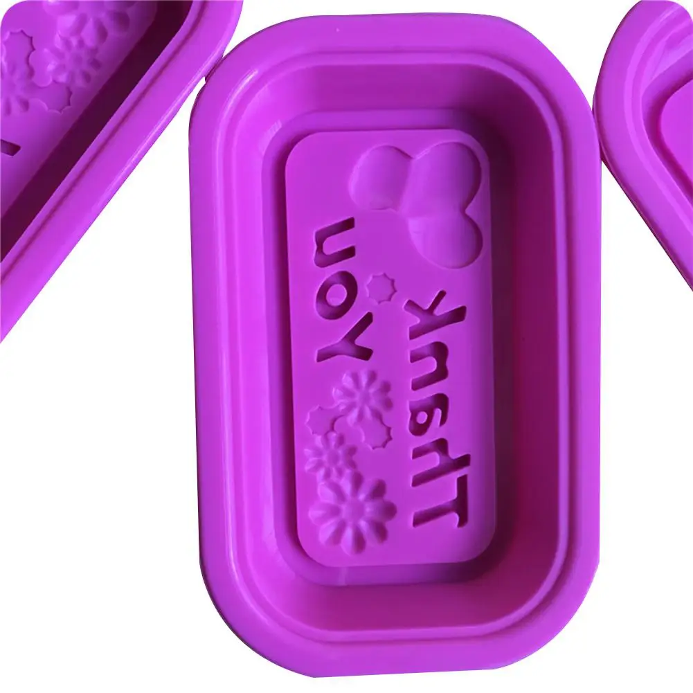 AsyPets ручной работы многоразовые силиконовые формы для мыла DIY спасибо мыло