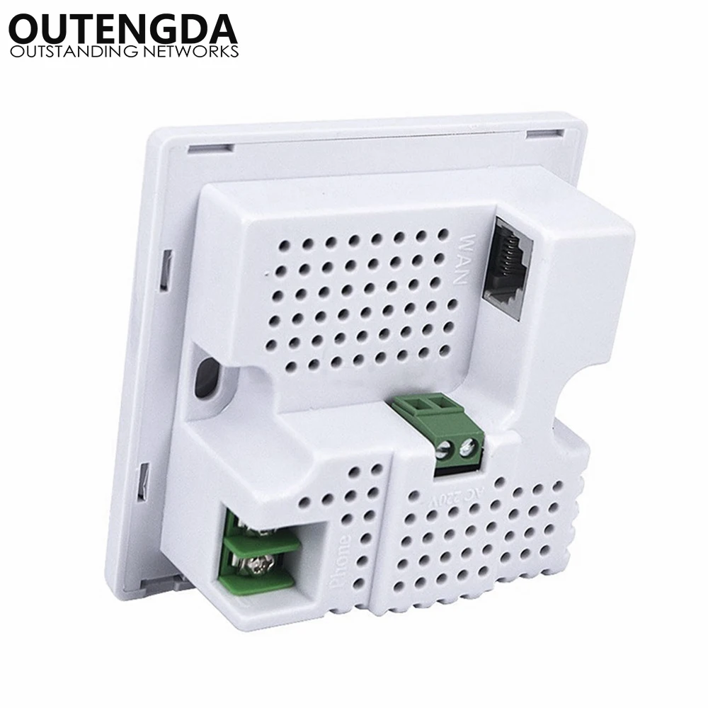 Розетка настенная с поддержкой Wi Fi 300 Мбит/с RJ45 RJ11|in wall wifi|in wallwifi ap |