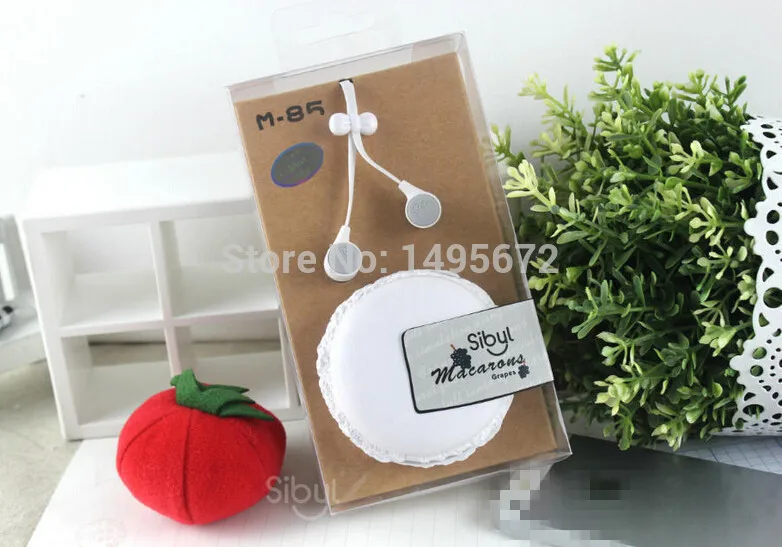 Дизайнерские наушники-вкладыши Macarons наушники гарнитура для iPhone xiaomi симпатичные