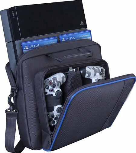 Консольная сумка для ps4 черная игровая консоль и аксессуары переноски Черная