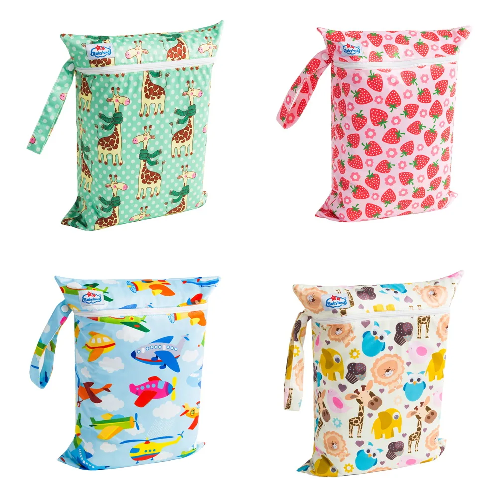 30 шт. сумки партия детской Пеленки Мокрый Сухой Водонепроницаемый ПУЛ сумка