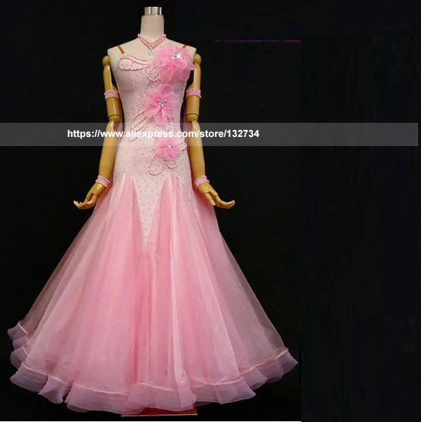 Новые платья для бальных танцев стандартный женский костюм выступлений гладкое