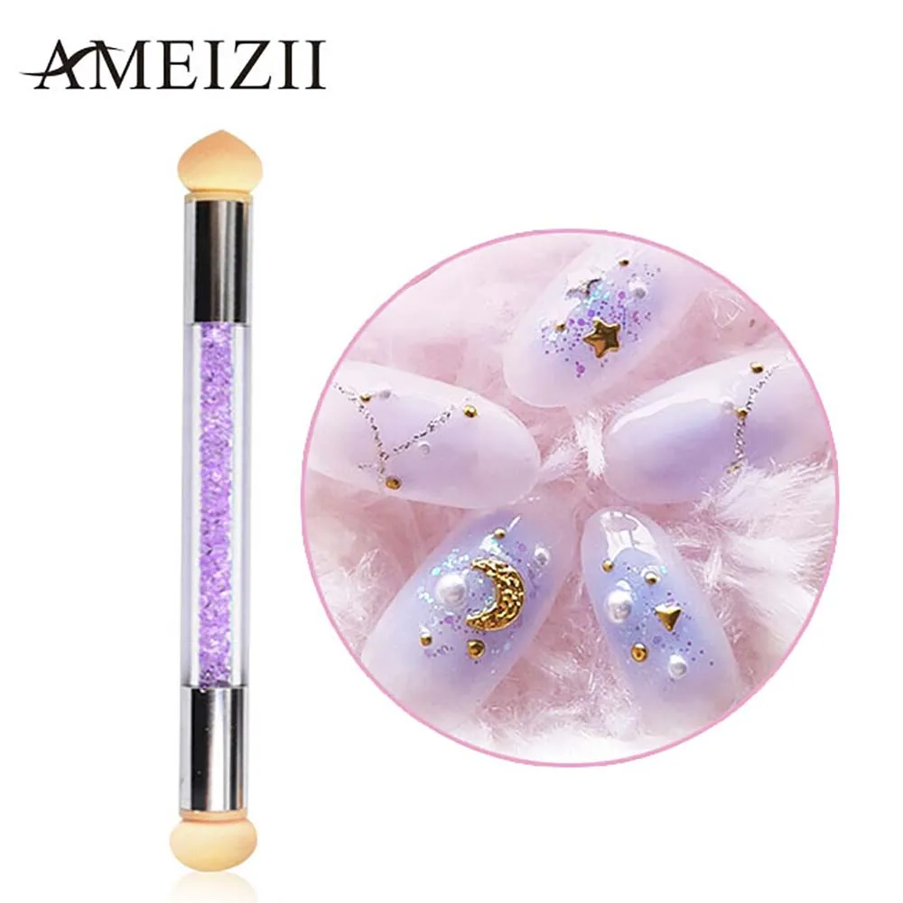 AMEIZII 1 набор кистей для ногтей розовая блестящая пудра Набор раскрашивания