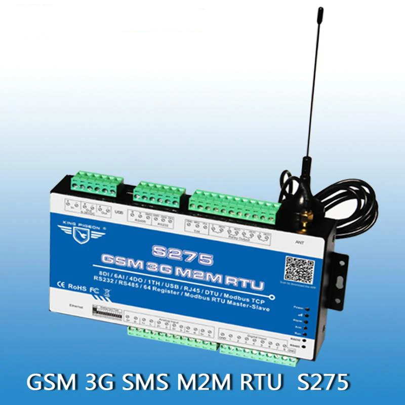 King Pigeon S275 Бесплатная доставка GSM GPRS M2M RTU реле пульт дистанционного управления