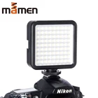 Светодиодсветильник лампа для видеокамеры MAMEN W81, 6000K, мини-Светодиодная лампа с регулируемой яркостью, 81 Светодиодная лампа для фотографирования для DSLR, Canon, Nikon, Pentax