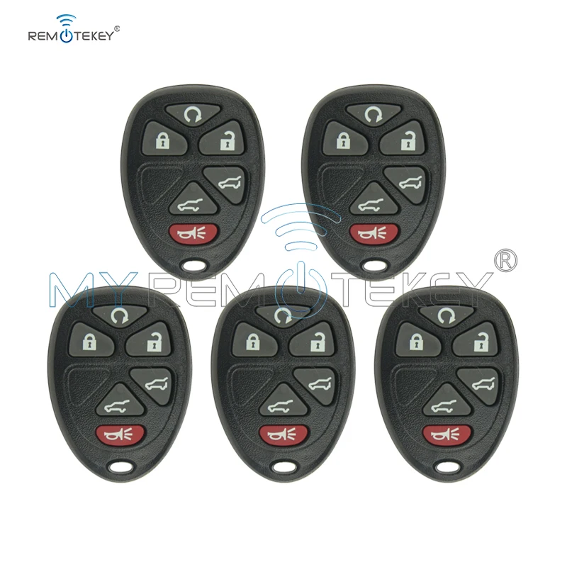 Remtekey 5 шт. чехол для телефона 6 кнопок GMC Cadillac Chevrolet OUC60270 Сменный Чехол
