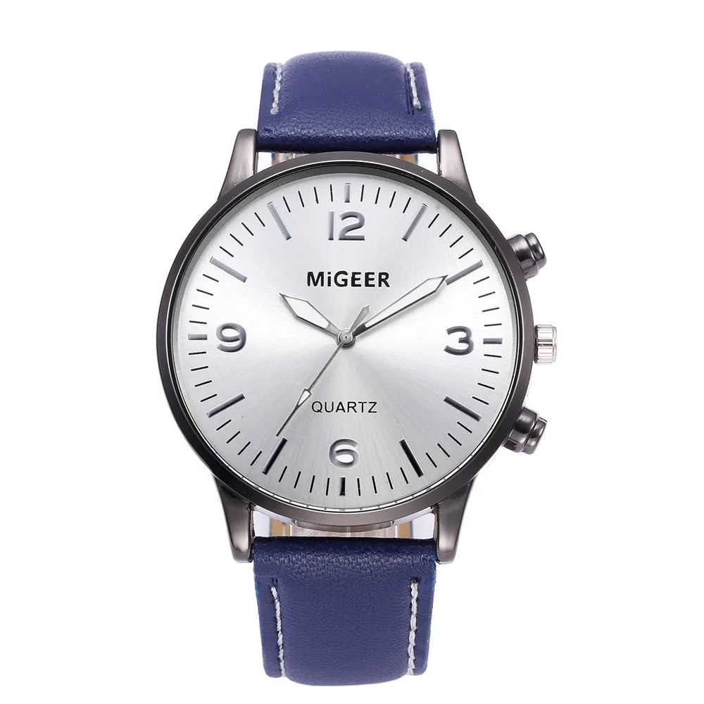 

DISU Men Watch Business Leather Strap Sports Simulated Quartz watch mens new arrival in men wrist watches wristwatch mens