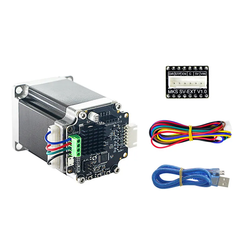 Шаговый двигатель с замкнутым циклом для 3D принтера NEMA23 MKS SERVO57A который
